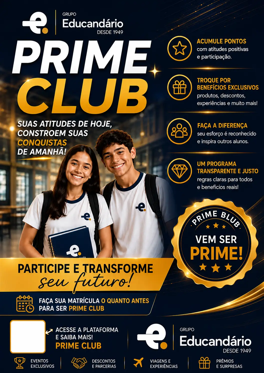Campanha Prime Club do Grupo Educandário